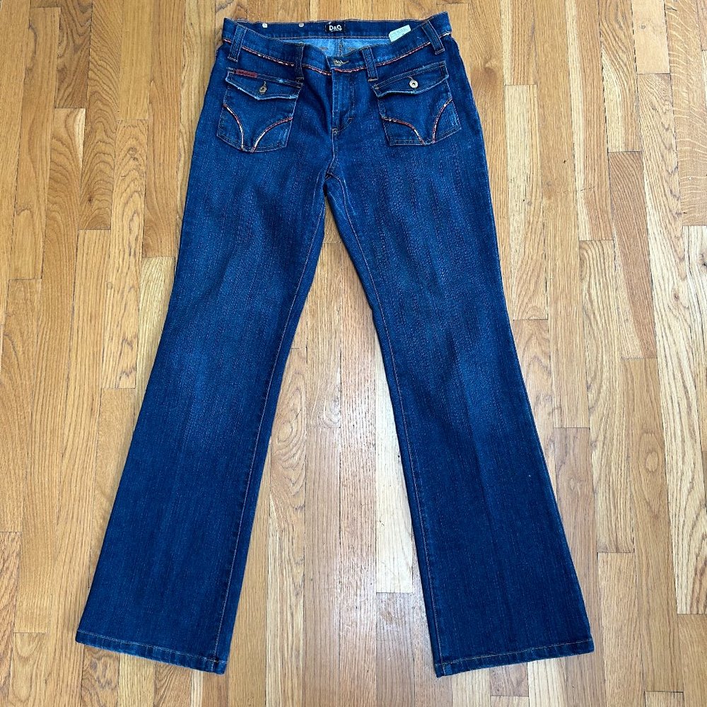 Dolce & Gabbana Low rise flare jean. Size 30 x44.